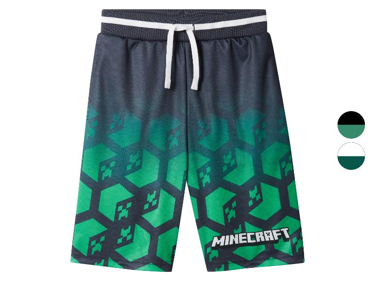 Shorts Minecraft pour garçons avec imprimé Creeper.