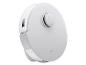 Un aspirateur robot blanc de la marque Deebot.