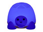 Une lampe de nuit bleue en forme de tortue.