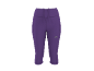 Pantacourt de sport violet pour femme avec cordon de serrage à la taille.
