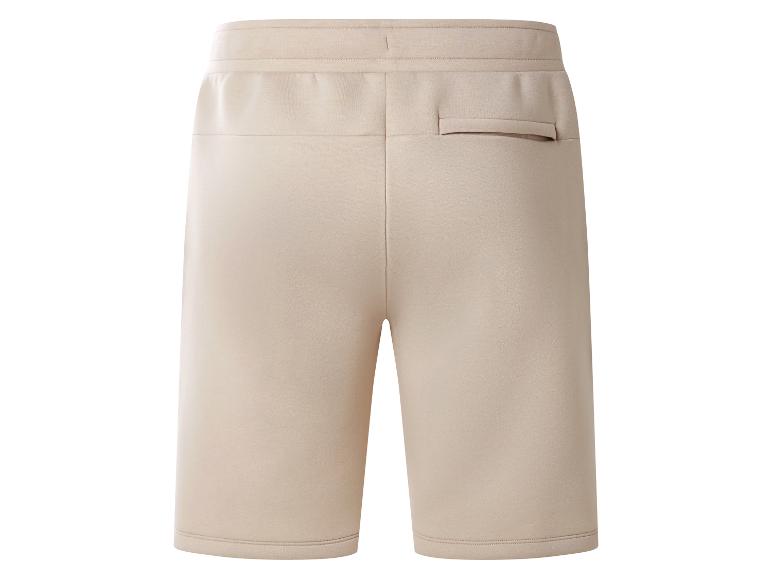 Short de survêtement beige pour homme avec poche arrière