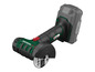 Une meuleuse d'angle Parkside X20VTeam verte avec un disque.