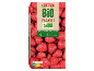 Emballage de fraises biologiques surgelées avec Nutri-Score A et instructions de préparation.