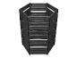 Composteur modulaire GARANTIA Air-King de 1100 litres en plastique noir.