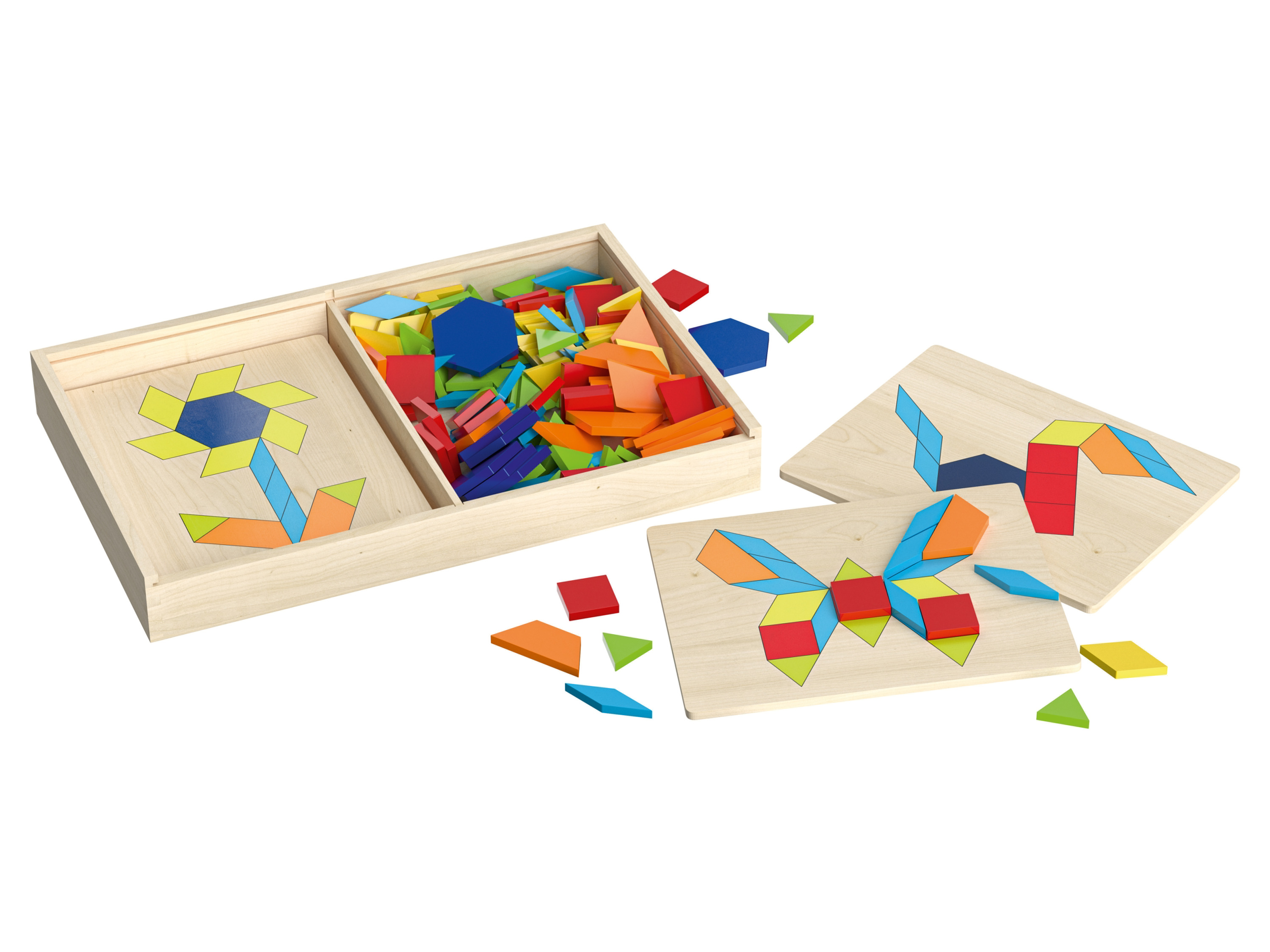 Playtive Jouet de motricité en bois (jeu de mosaïque)