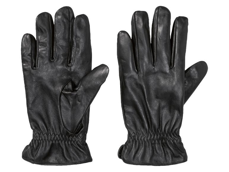Une paire de gants en cuir noir.