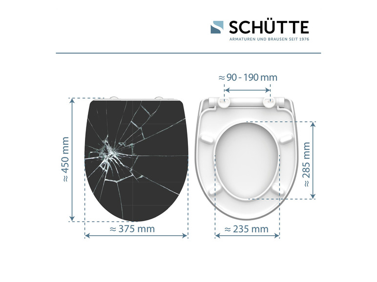 Aller en mode plein écran : Schütte Abattant WC High Gloss, avec fermeture en douceur - Image 9