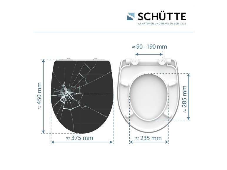 Aller en mode plein écran : Abattant WC High Gloss, avec fermeture en douceur - Image 9