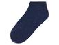 Une chaussette bleu foncé.