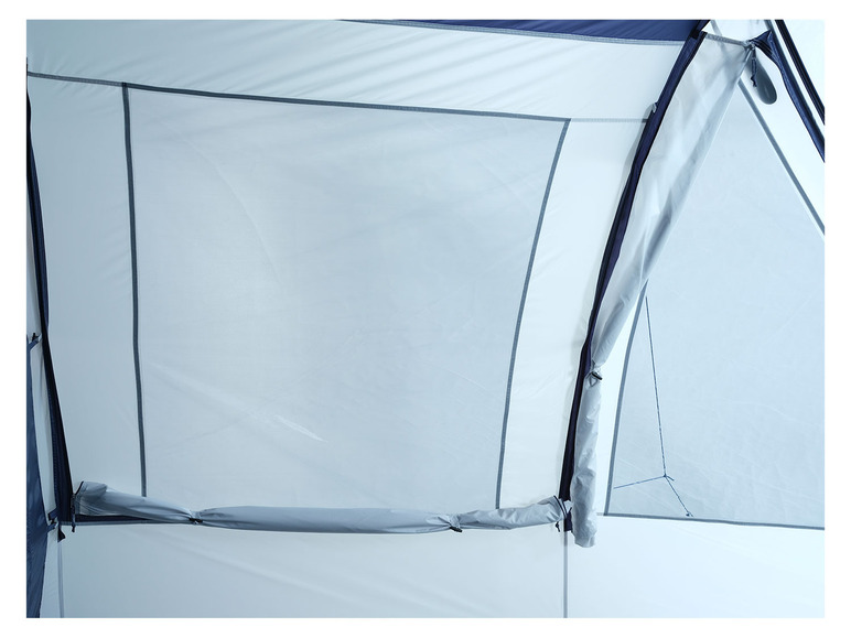 Aller en mode plein écran : TAMBU Tente tunnel familiale pour 6 personnes, gris/bleu - Image 7