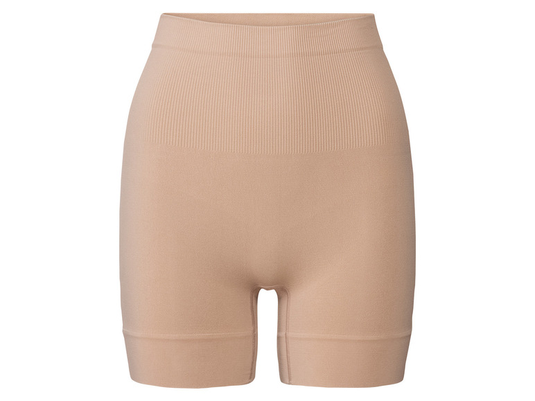 Shorts de body sculptant beige sans coutures