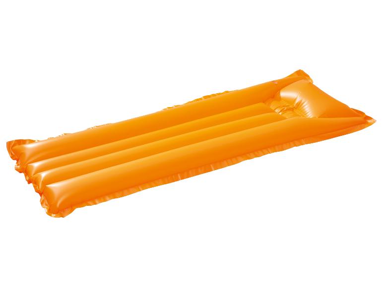Matelas pneumatique gonflable orange pour la natation