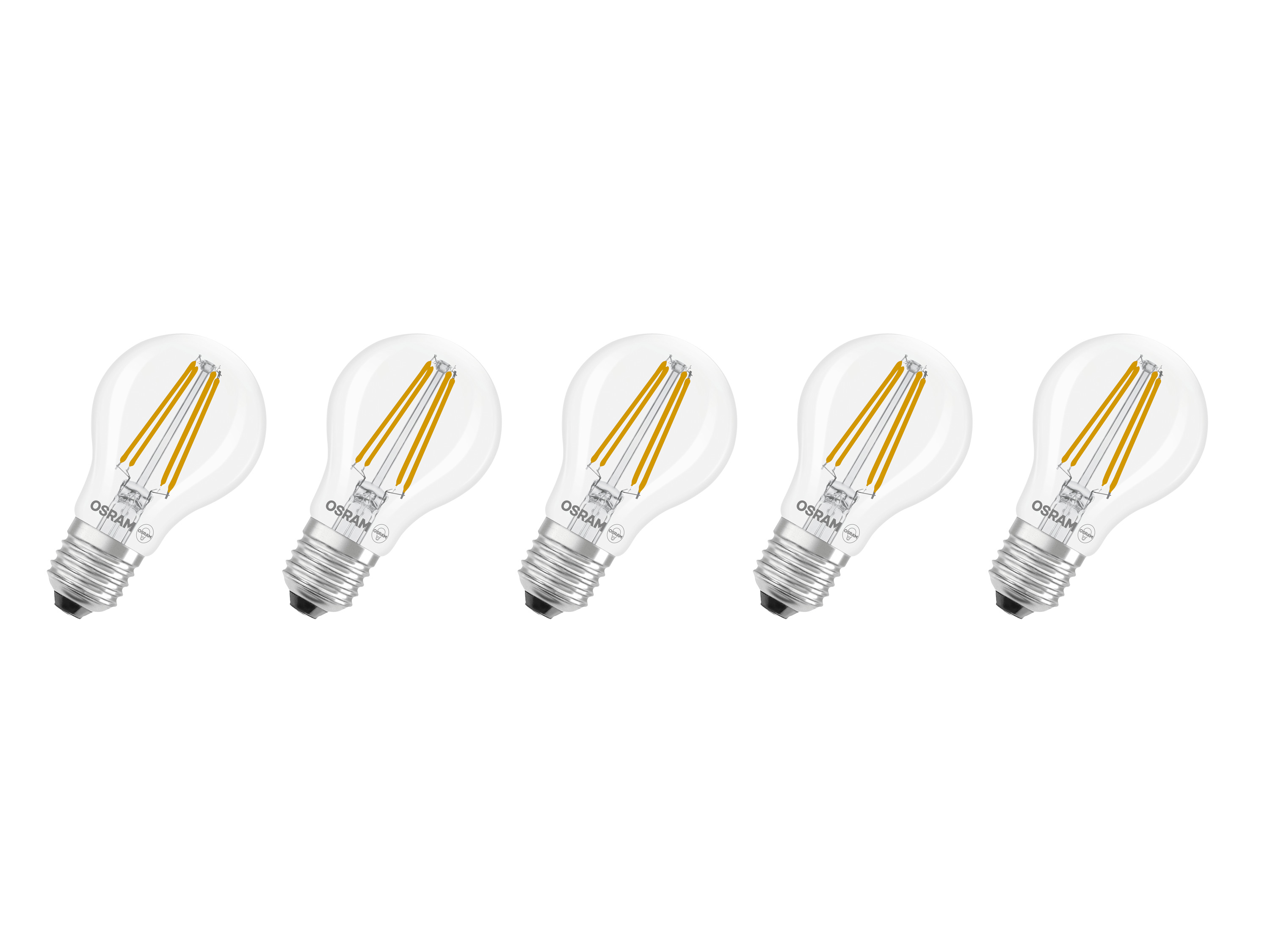 OSRAM Ampoules LED « Base Classic », lot de 5 (CLA60, E27, 806lm, 2700 K, transparent)