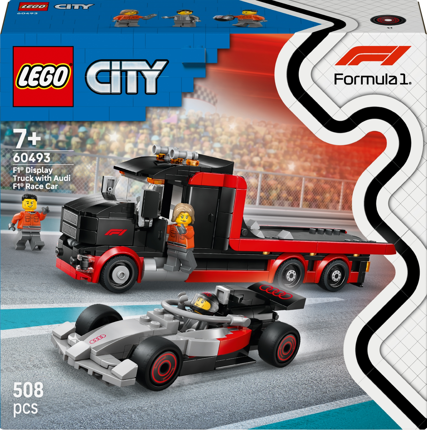 LEGO® City 60493 Camion de F1® avec voiture de course de F1® Audi