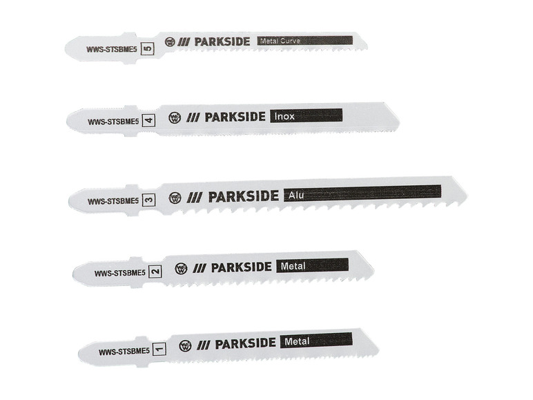 PARKSIDE® Set de lames de scie sauteuse PSTZ 3 A1, 5 pièces 2