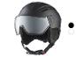 Casque de ski noir avec visière