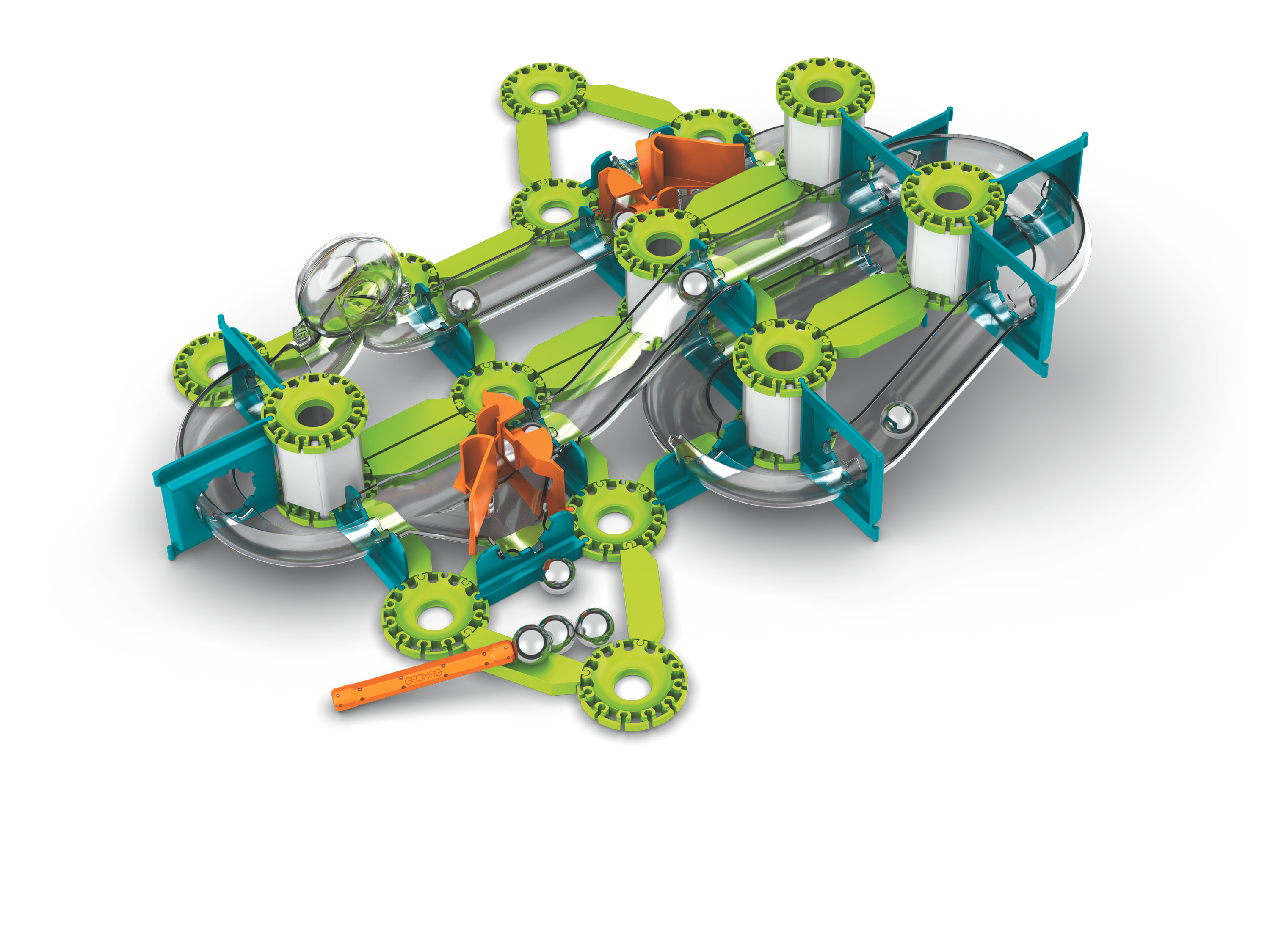 Gardenkraft Geomag Mechanics, Gravity 130 Pcs, Construction Magnétique, Jeux Éducatif - vue 2