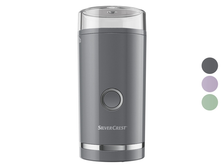 Un moulin à café SilverCrest gris.