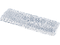 Chiffon en microfibre blanc et bleu pour le nettoyage des sols