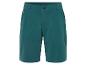 Shorts en tissu vert foncé.