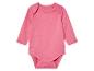 Body rose à manches longues pour bébé.