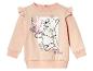 Un sweat rose pour bébés avec un imprimé Winnie l'ourson et des fleurs.