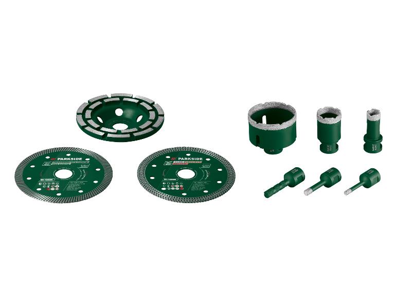 Disques de coupe et forets verts pour carrelage et céramique