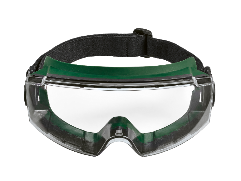 Lunettes de sécurité avec bandeau élastique.
