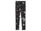 Leggings noirs à imprimé floral.