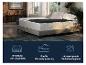 Un matelas avec une épaisse couche supérieure pour plus de hauteur, de confort et d'hygiène.