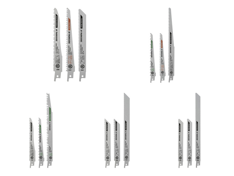 Aller en mode plein écran : Set de lame de scie sabre, 3 pièces - Image 1