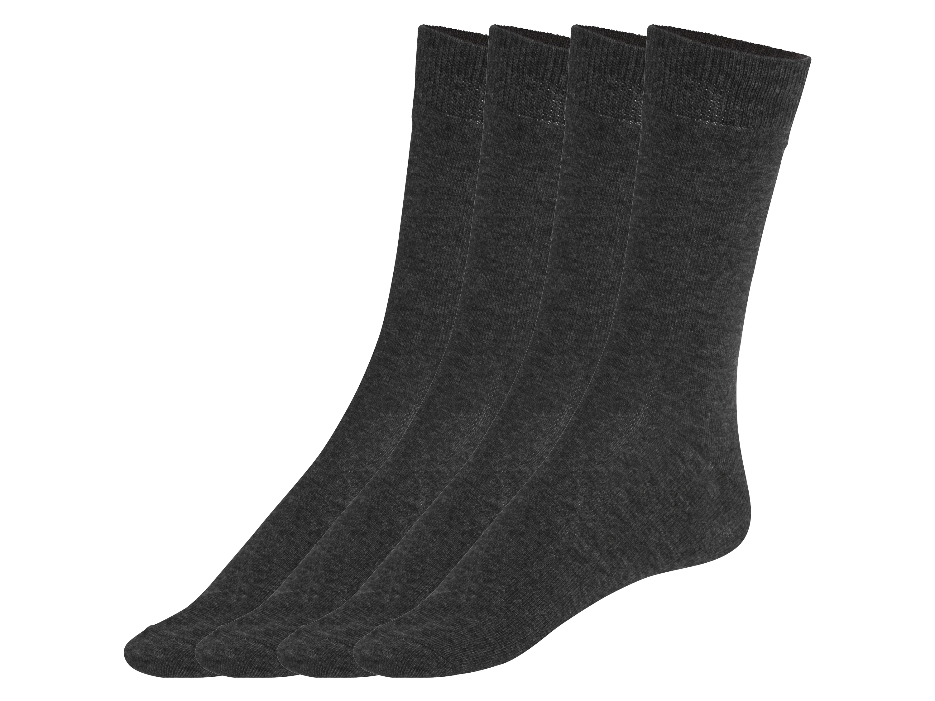 LIVERGY® Lot de 4 paires de chaussettes homme (anthracite, 39-42)