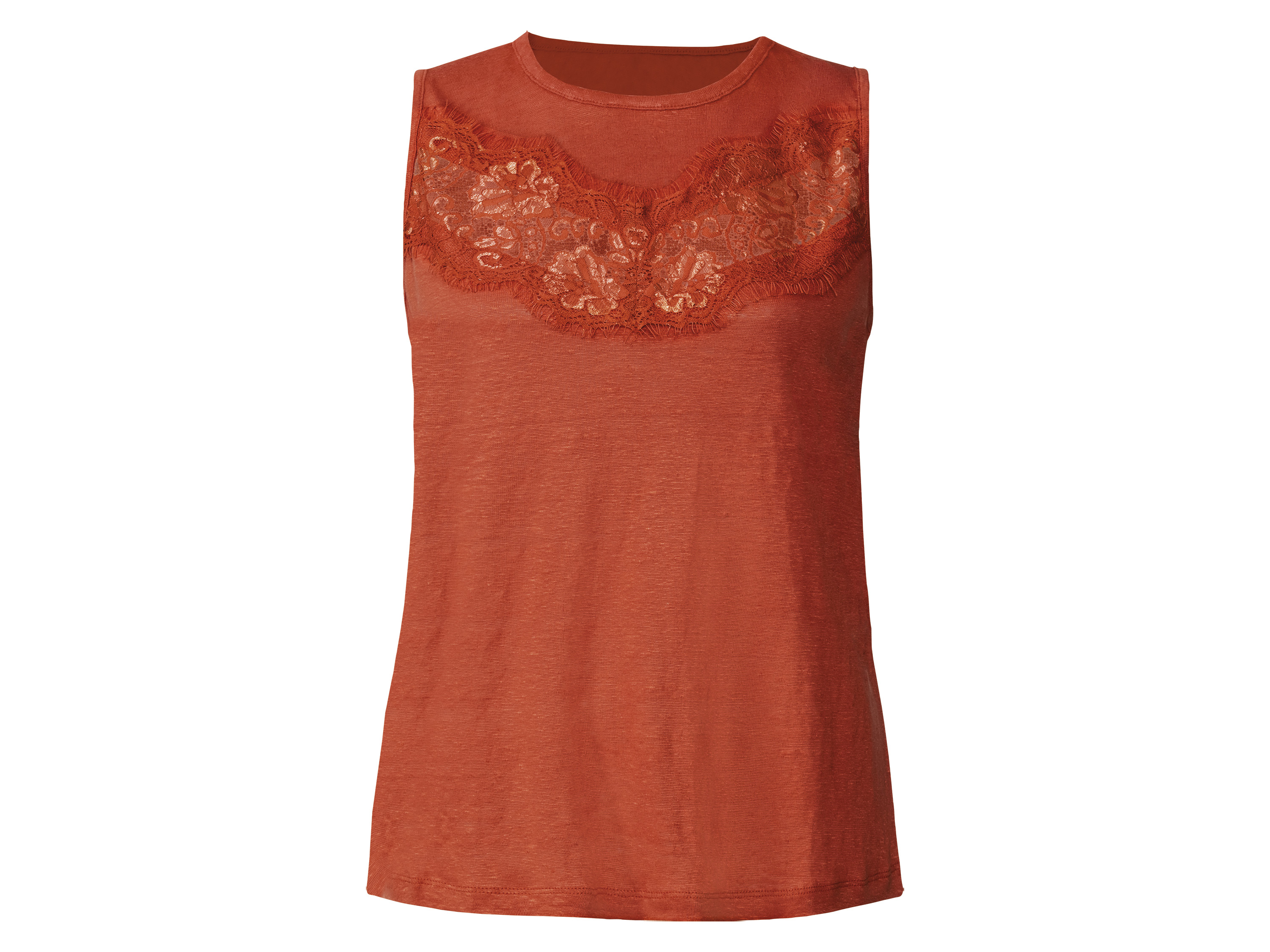 esmara® Débardeur en lin femme  (orange, S (34/36))
