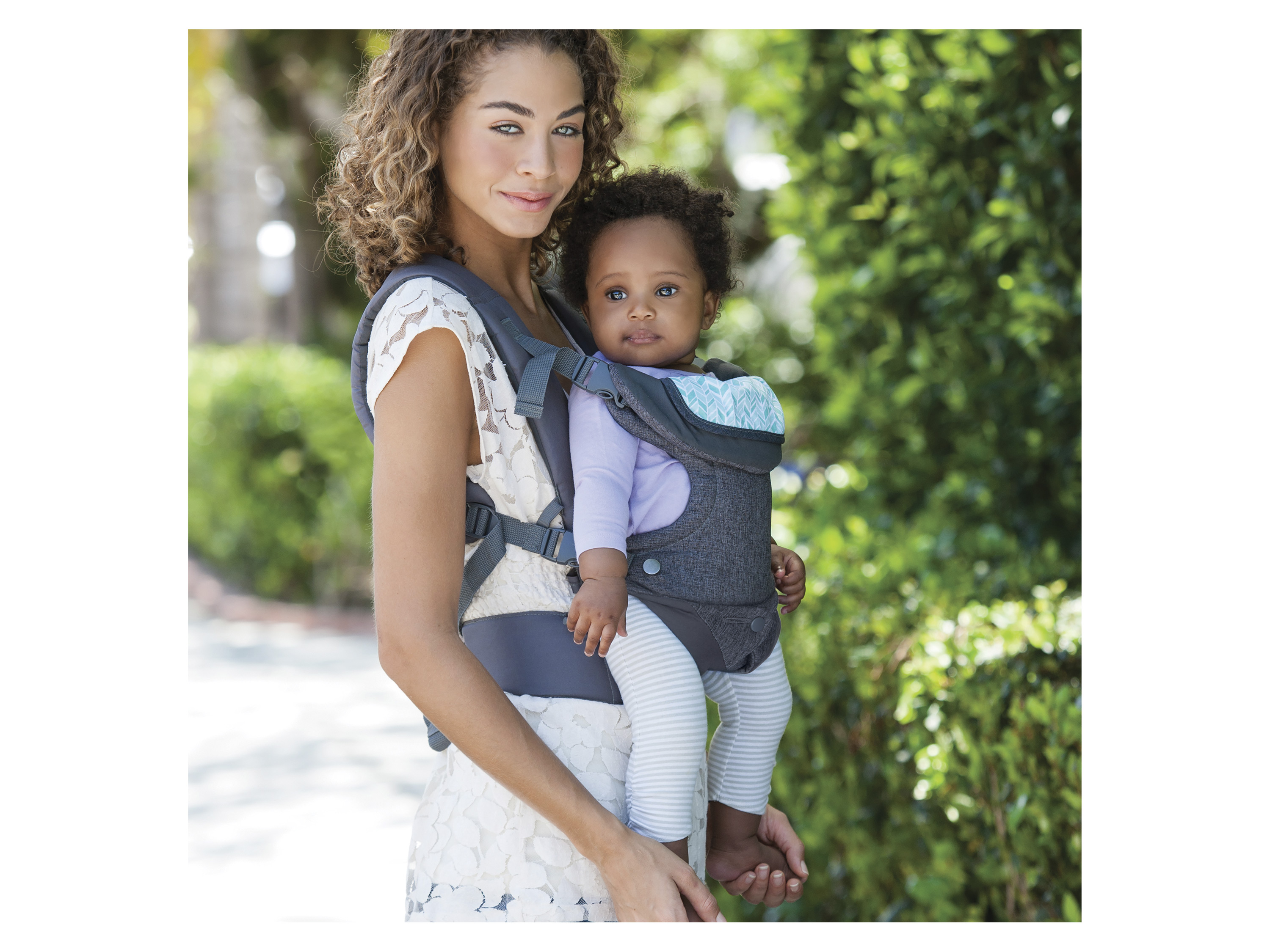 Infantino Porte Bébé Flip 4 en 1 Ergonomique avec Bavoir 4 Façons de Porter Convertible Confortable Lanières Rembourrées Ajustable Support de Tête Pour Bébés de 3 6 à 14 5 kg - vue 6