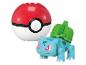 Un ensemble de construction Pokémon avec Bulbizarre et un Poké Ball.