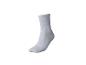 Chaussette côtelée gris clair unique, présentée sur fond blanc.