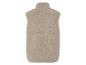 Gilet beige en tissu teddy.