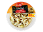 Anneaux de calamar cuits, marinés au piment, dans un bol transparent, 100 g.