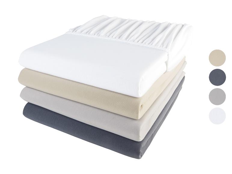 Draps-housses blancs, beiges, gris et gris foncé