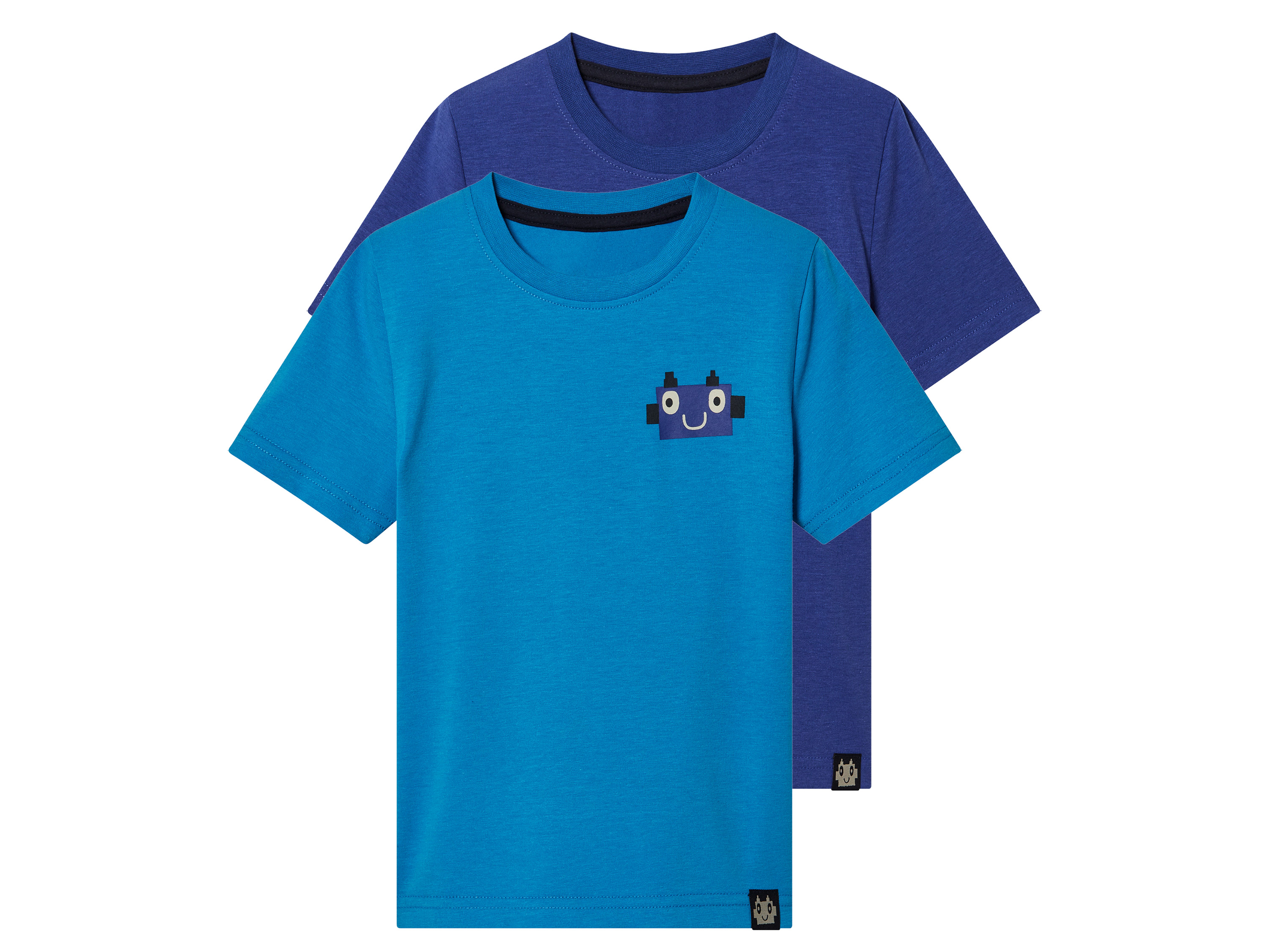 lupilu® Lot de 2 t-shirts enfant (86/92, bleu)