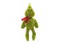 Peluche Grinch verte avec une écharpe rouge.
