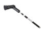 Brosse de nettoyage grise avec manche télescopique