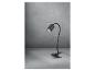 Lampe de bureau flexible noire avec pince.