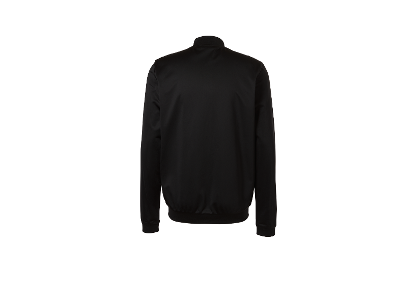 Une veste noire, vue de dos.