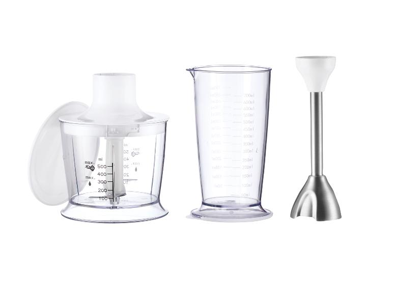 Ensemble mixeur plongeant avec hachoir et verre doseur