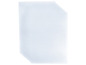 Une pile de pochettes en plastique transparentes pour documents.