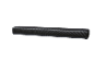Barre de son noire avec grille perforée et boutons de commande sur le dessus
