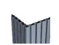 Bardage composite gris ou panneaux muraux avec un raccord d'angle