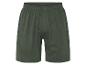 Shorts en coton vert olive.