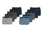 Boxers homme ESMARA MEN, 5 pièces, gris, noir et bleu